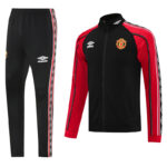 25-26 Man Utd Black Jacket Tracksuit #02