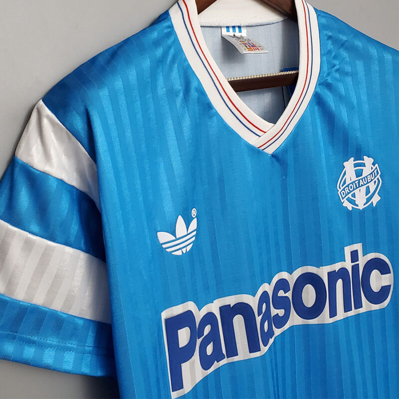 1990 Marseille Away Retro Soccer Jersey - Image 4
