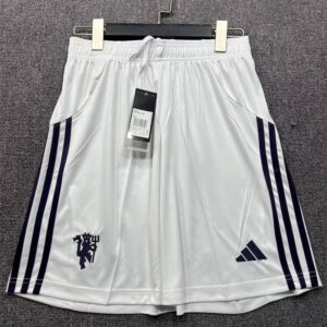 25-26 Man Utd White Shorts Pants (黑标)