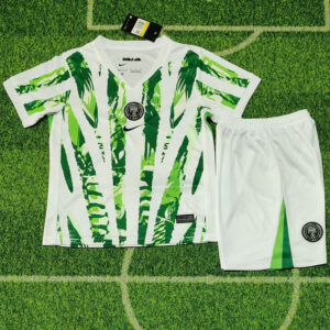 25-26 Nigeria Home Kids Soccer Jersey