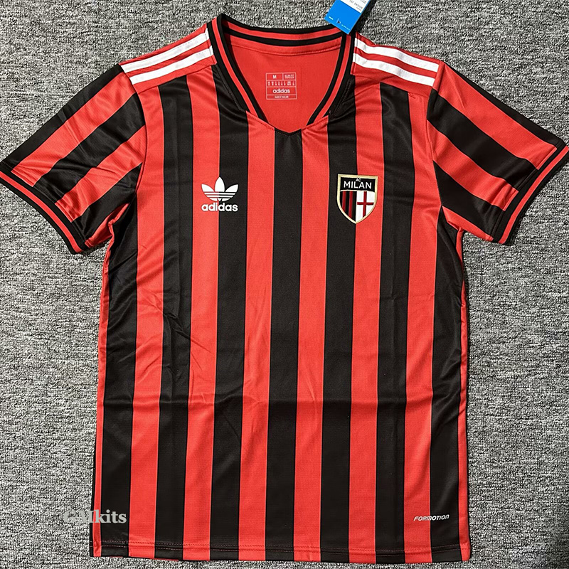 24-25 ACM Red Black Special Retro Edition Fans Soccer Jersey - Image 4