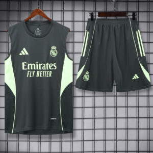 25-26 RMA Army green Tank top and shorts suit