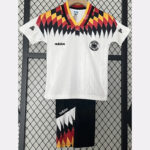 1994 Germany Home Kids Retro Soccer Jersey