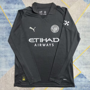 25-26 Man City Away Long Sleeve Soccer Jersey (长袖)