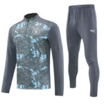 25-26 Man City Dark gray Half Pull Tracksuit (半拉链)