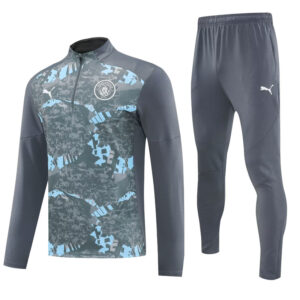 25-26 Man City Dark gray Half Pull Tracksuit (半拉链)