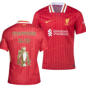 24-25 LIV Home Print CHAMPIONS 24/25&Gold Trophy Fans Soccer Jersey