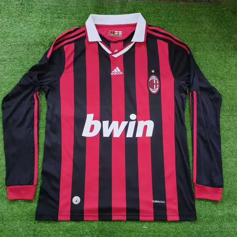 2009-2010 ACM Home Long Sleeve Retro Soccer Jersey (长袖) - Image 2