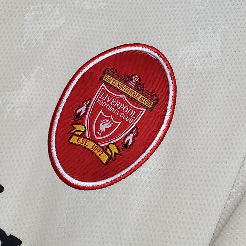 1996-1997 LIV Away Retro White Soccer Jersey - Image 4