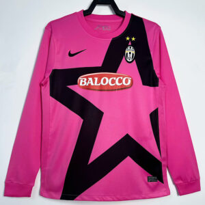 2011-2012 JUV Pink Long Sleeve Retro Soccer Jersey (长袖)