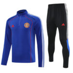 25-26 Man Utd Fancy blue Half Pull Tracksuit (半拉链)