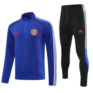25-26 Man Utd Fancy blue Half Pull Tracksuit (半拉链)