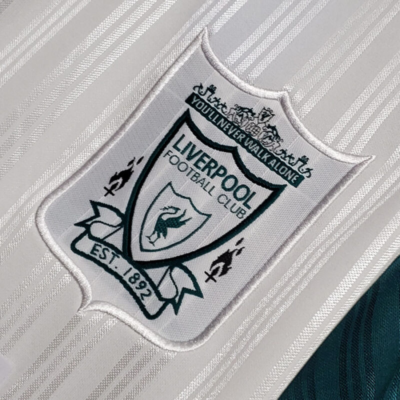 1995-1996 LIV Away Green Retro Soccer Jersey - Image 6