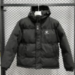 24-25 MF7 KELME Black Hooded Cotton Coat #棉衣
