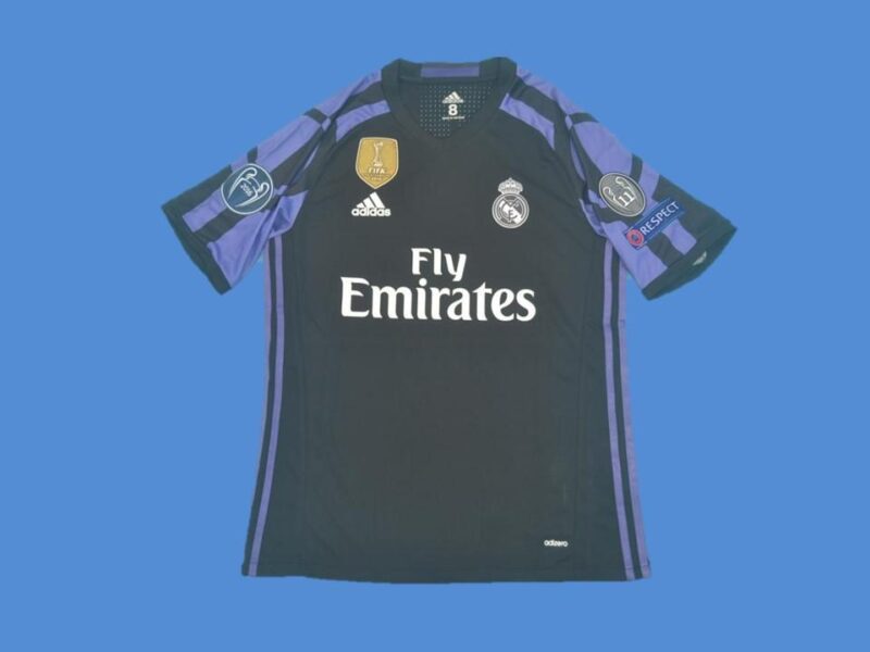 2016-2017 RMA Away Player Version 长袖球员 Long Sleeve Retro Soccer Jersey - Image 5