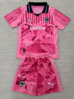 2025 Monterrey Pink Goalkeeper Kids Soccer Jersey