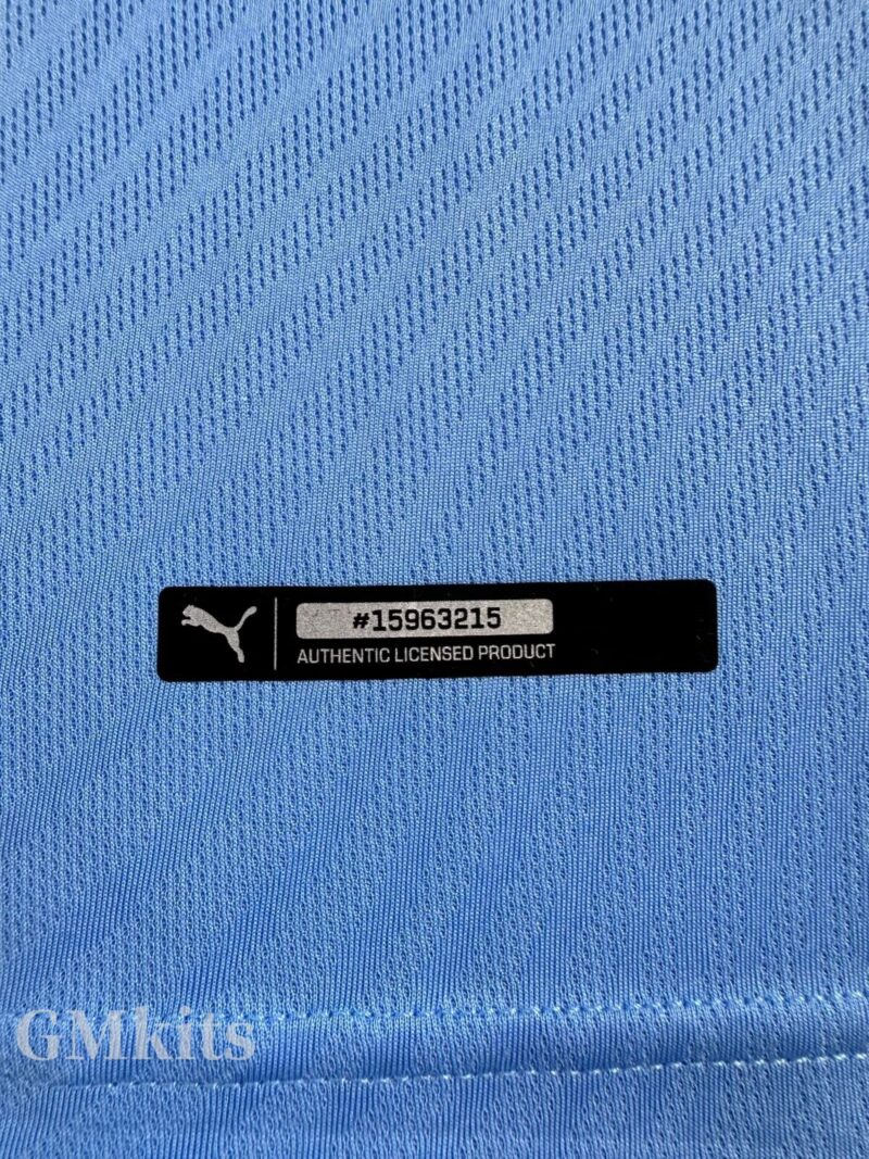 2019-2020 Man City Home Retro Soccer Jersey - Image 9