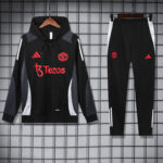 24-25 Man Utd Black Hoodie Tracksuit (卫衣套装)