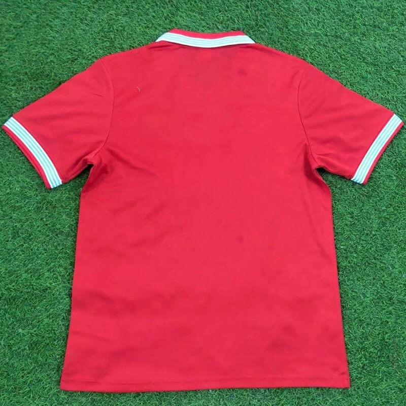 1988-1989 Napoli Away Red Retro Soccer Jersey - Image 2