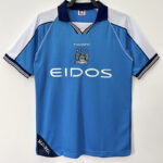 1999-2001 Man City Home Retro Soccer Jersey