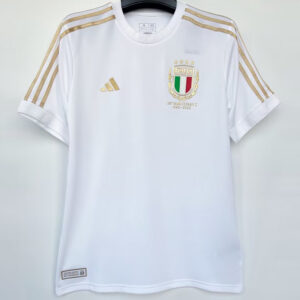 2023 Italy White 125th Anniversary Edition Fans Soccer Jersey
