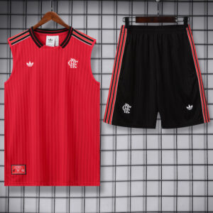 25-26 Flamengo Red Tank top and shorts suit