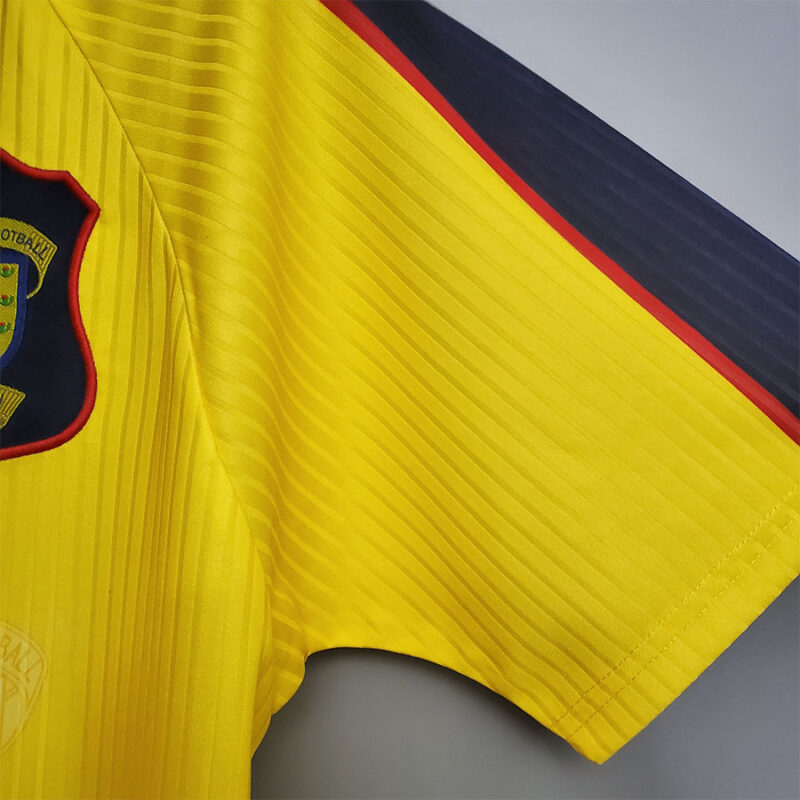 1994-1996 Scotland Yellow Retro Soccer Jersey - Image 6