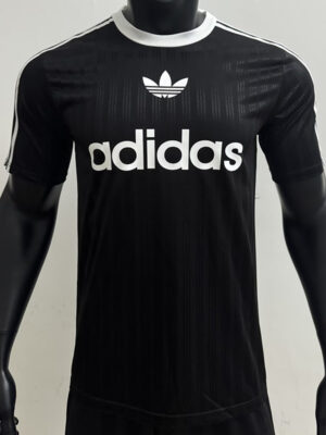 2025 AD Casual Black Player Version Training shirts (三叶草)