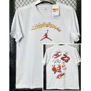 T266 Jordan White High Quality Casual T-Shirt