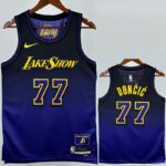 24-25 Lakers DONCIC #77 Royal blue City Edition Top Quality Hot Pressing NBA Jersey