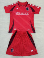 25-26 ST Louis City Home Kids Soccer Jersey (带章)
