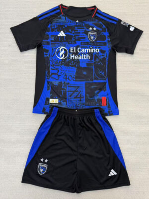 25-26 San Jose Earthquakes Home Kids Soccer Jersey (带章)