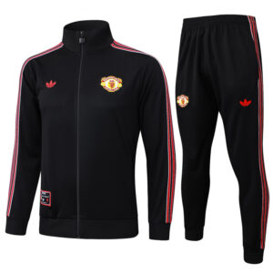 25-26 Man Utd Black Jacket Tracksuit #A2508