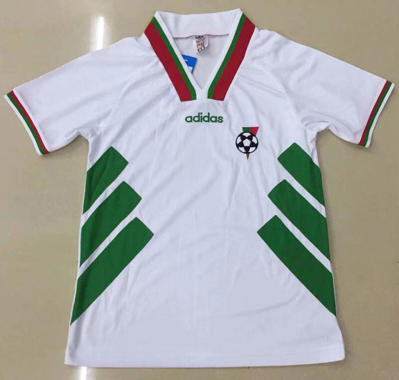 1994 Bulgaria Home White Retro Soccer Jersey - Image 2