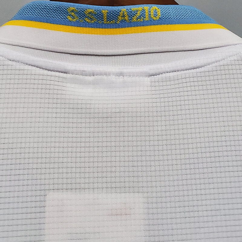 1999-2000 Lazio Centenary White Retro Soccer Jersey - Image 9