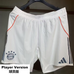 25-26 Bayern Away Player Version Shorts Pants (High Quality)(球员短裤)