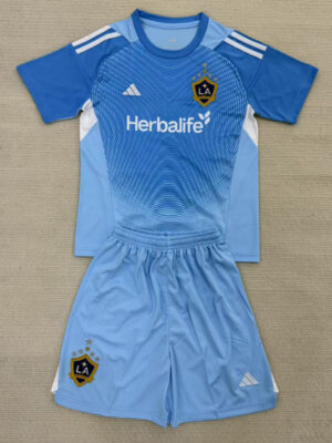 25-26 LA Galaxy Blue GoalKeeper Kids Soccer Jersey