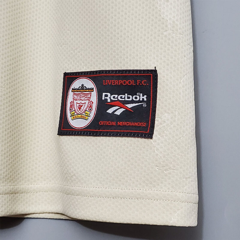 1996-1997 LIV Away Retro White Soccer Jersey - Image 5