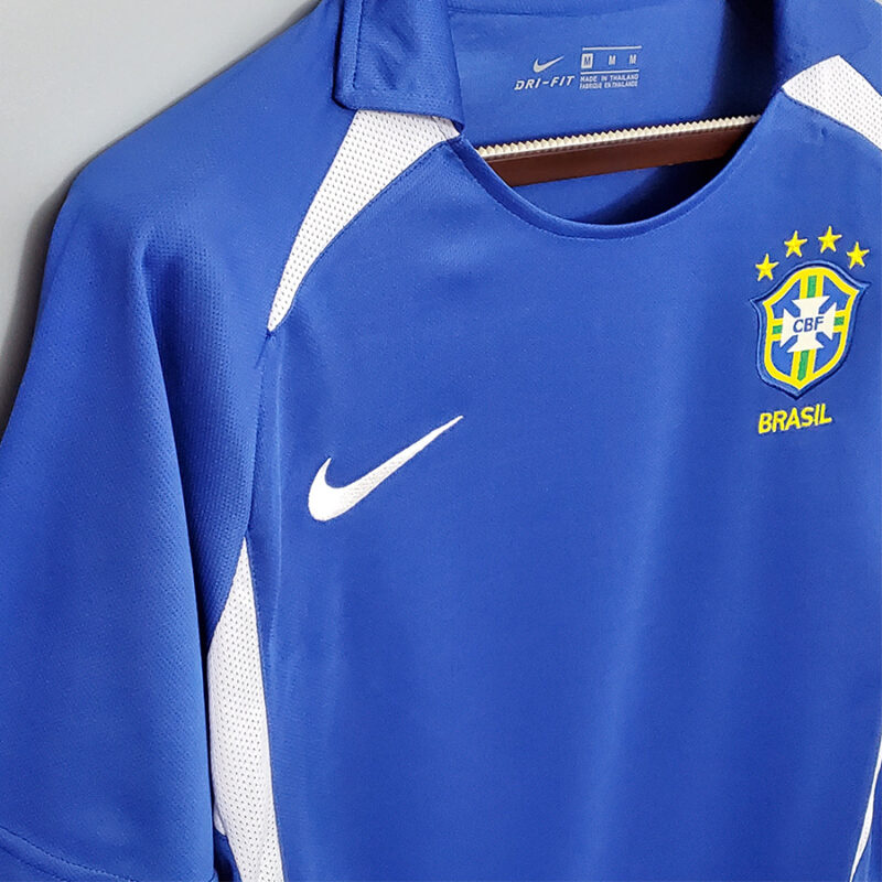 2002 Brazil Away Retro Soccer Jersey - Image 3