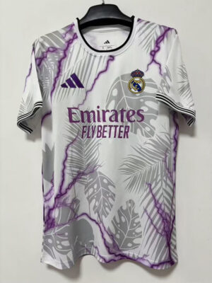 25-26 RMA White Special Edition Fans Training Shirts (闪电紫)