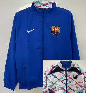 25-26 BAR Blue & White Double Sided Windbreaker (双面风衣)