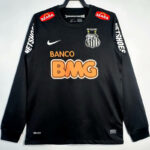 2012-2013 Santos FC Black Long Sleeve Retro Soccer Jersey (长袖)