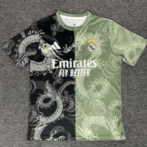 25-26 RMA Green Black Special Edition Fans Training Shirts (龙纹)