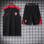 24-25 Portugal Black Tank top and shorts suit
