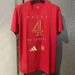 24-25 Spain Red High Quality Casual T-Shirt