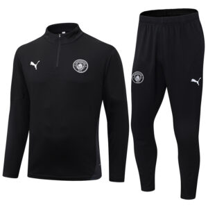 25-26 Man City Black Half Pull Tracksuit (半拉链)