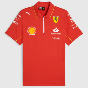 2024 Ferrari Red Polo Racing Suit (有领)