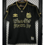 24-25 Santos FC Black Commemorative Edition Fans Soccer Jersey