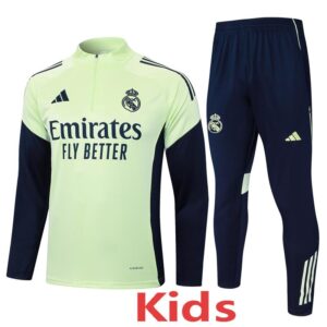 25-26 RMA Light green Kids Half Pull Tracksuit #E2567(童装)(半拉链)