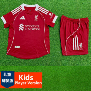 25-26 LIV Home Kids Player Version Soccer Jersey (球员童装)